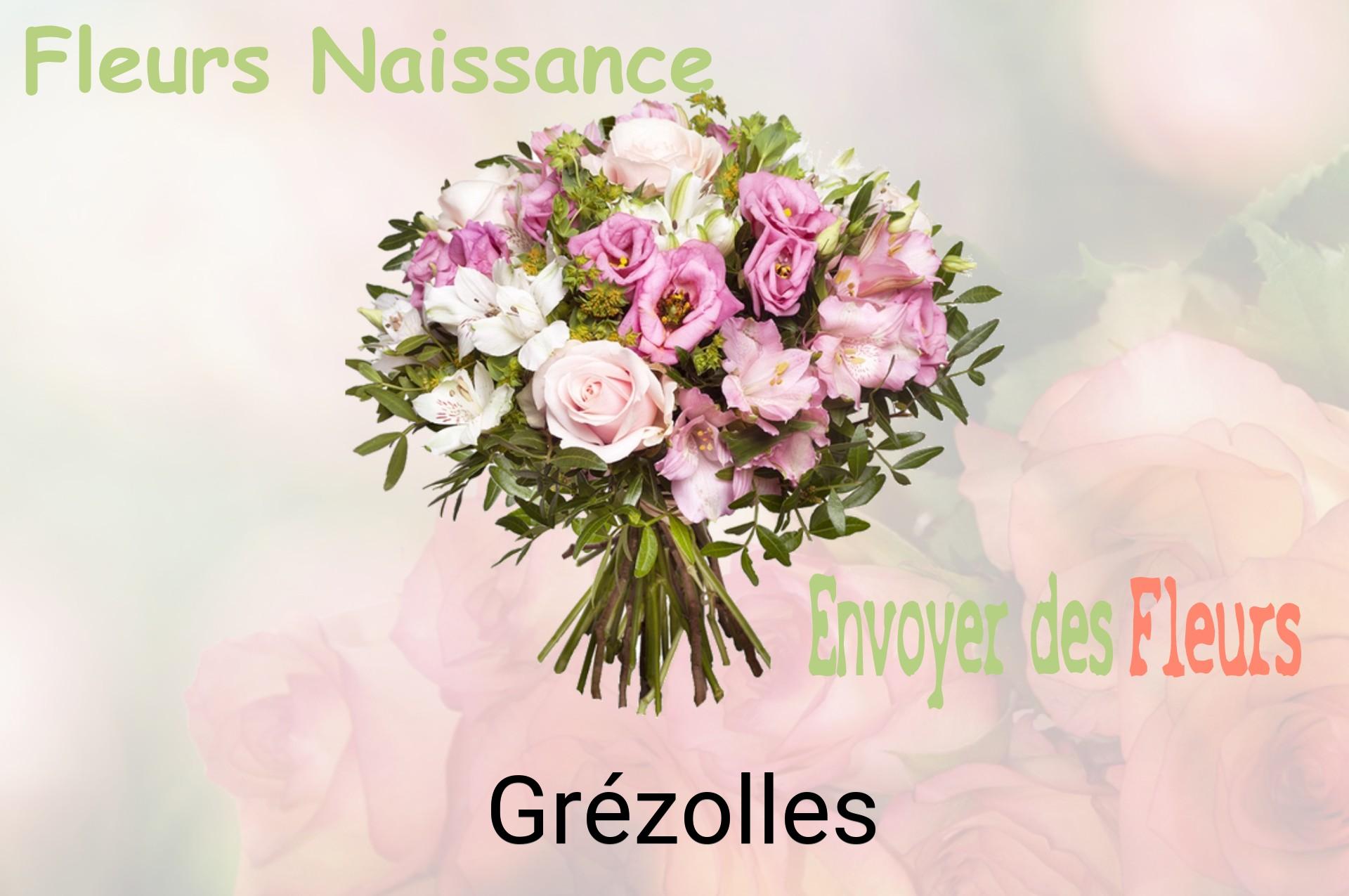 Bouquet de fleurs de naissance livré à Grézolles